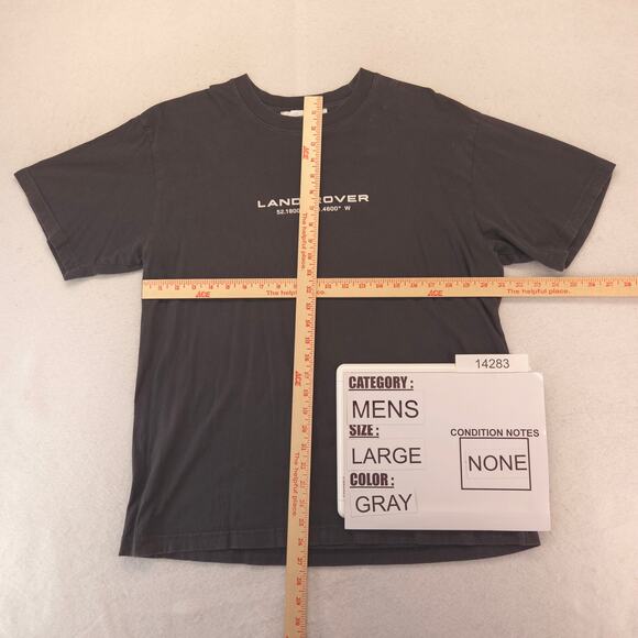 Land Rover Crew Neck Short Sleeve Graphic T Shirt Mens Size Large L Gray - Picture 5 of 9